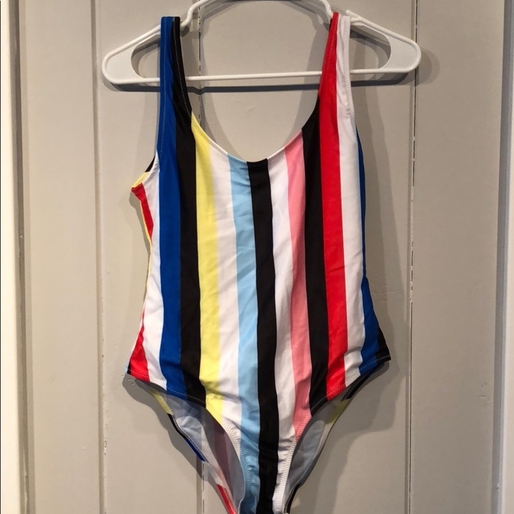 Women’s small stripe one piece